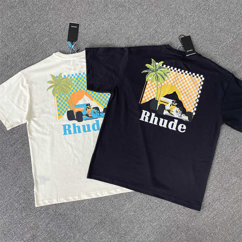 Designer Fashion Clothing Tees Hip hop TShirts Rhude Summer Coconut Tree Racing T-shirt Moonlight tropics Short Sleeve Streetwear Tops Sportswear, White
Designer Fashion Clothing Tees Hip hop TShirts Rhude Summer Coconut Tree Racing T-shirt Moonlight tropics Short Sleeve Streetwear Tops Sportswear, White