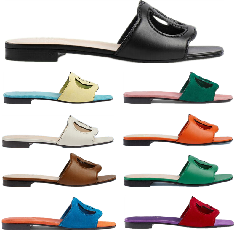 Womens Interlocking Cut Out Slide Slippers Sandal Designer Leather Suede Flat Bottomed Beach Shoes
Womens Interlocking Cut Out Slide Slippers Sandal Designer Leather Suede Flat Bottomed Beach Shoes