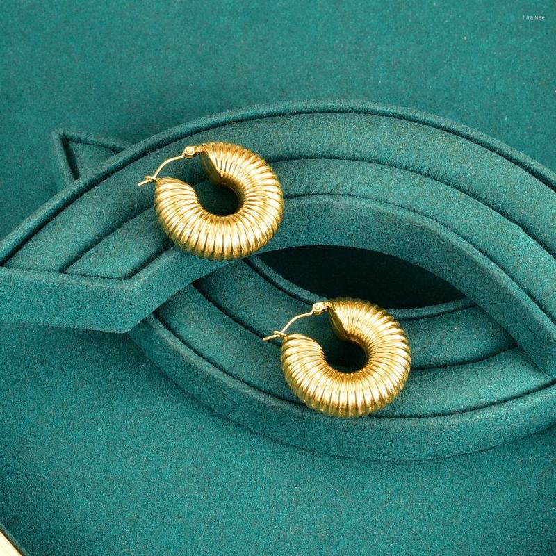 Hoop Earrings 1 Pair Stainless Steel Hollow Circle Gold Color 18K Ear Studs For Women Girl Female
Hoop Earrings 1 Pair Stainless Steel Hollow Circle Gold Color 18K Ear Studs For Women Girl Female