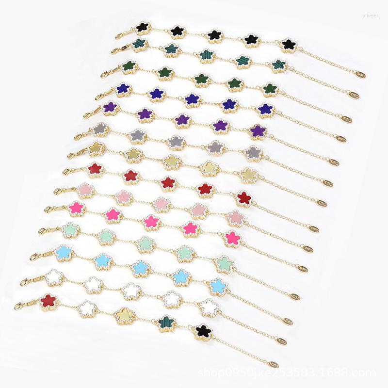 Charm Bracelets CDD Shining Zircon Flowers Double-sided Bracelet Woman Luxury Designer Exquisite Jewelry Gift Elegant Chain Charms
Charm Bracelets CDD Shining Zircon Flowers Double-sided Bracelet Woman Luxury Designer Exquisite Jewelry Gift Elegant Chain Charms