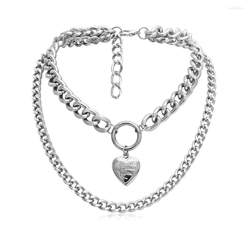 Chains Heart-Shaped Creative Can Open Pendant Women's Exaggerated Double-Layer Simple Chain Short Necklace
Chains Heart-Shaped Creative Can Open Pendant Women's Exaggerated Double-Layer Simple Chain Short Necklace