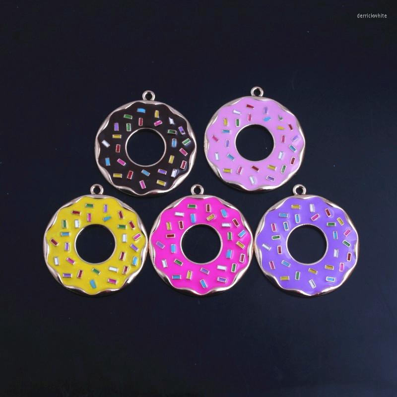 Pendant Necklaces OYKZA Fashion Jewelry 41mm 5pcs Zice Alloy Donut Enamel Pendants For Acrylic Beads Necklace Making
Pendant Necklaces OYKZA Fashion Jewelry 41mm 5pcs Zice Alloy Donut Enamel Pendants For Acrylic Beads Necklace Making