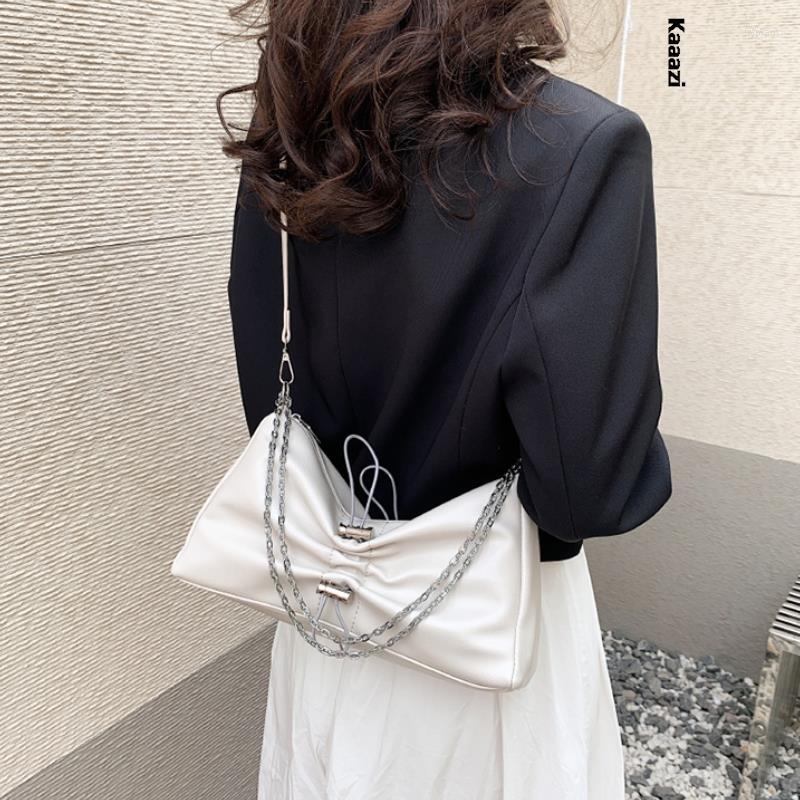 Evening Bags Summer Ladies Underarm Shoulder Pu Leather Metal Chain High Fashion Crossbody Bag Solid Color 2023 Handbag Versatile, Black
Evening Bags Summer Ladies Underarm Shoulder Pu Leather Metal Chain High Fashion Crossbody Bag Solid Color 2023 Handbag Versatile, Black