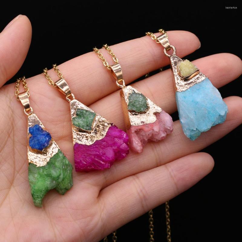Pendant Necklaces Yachu Natural Agate Crystal Bud Gold-plated DIY Necklace Bracelet Size 18x38x12mm Chain Length 40 5cm Gift
Pendant Necklaces Yachu Natural Agate Crystal Bud Gold-plated DIY Necklace Bracelet Size 18x38x12mm Chain Length 40 5cm Gift