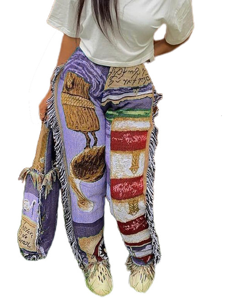 Women' Pants Casaul Women Tassel Joggers 2023 Spring Summer Fashion Cartoon Print High Waist Elastic Sweatpants Female Trousers Outfits 230419, Purple
Women' Pants Casaul Women Tassel Joggers 2023 Spring Summer Fashion Cartoon Print High Waist Elastic Sweatpants Female Trousers Outfits 230419, Purple