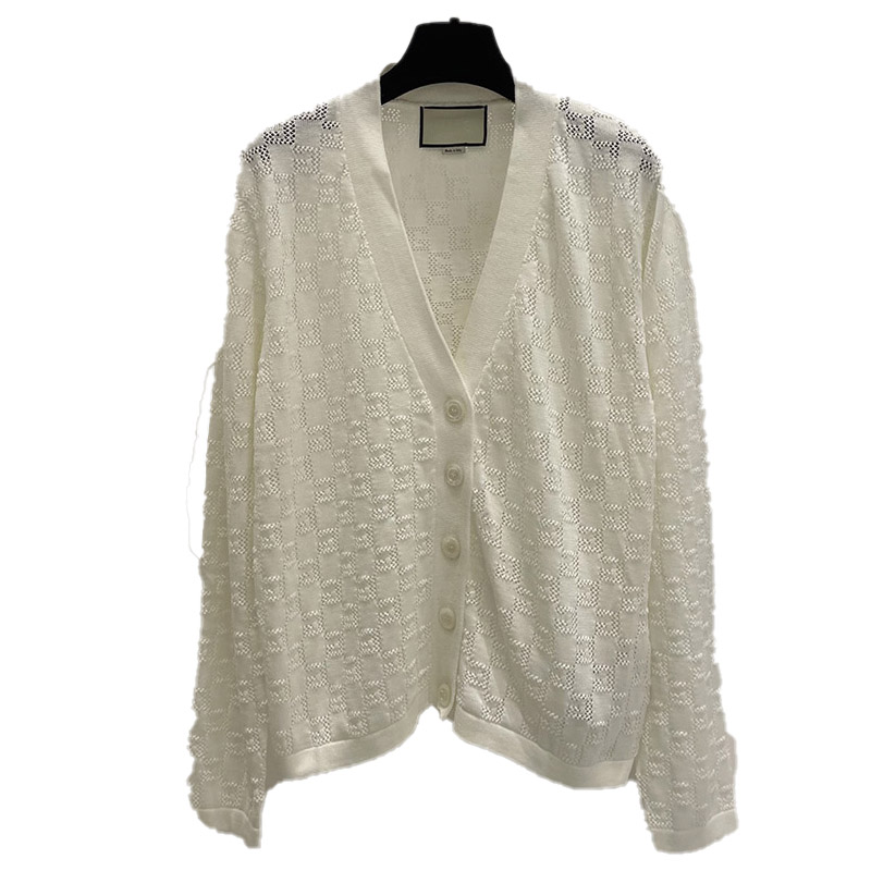 Women' Knits & Tees Lace sleeve sweater double-breasted horizontal strip black and white color matching Ragged air Cardigan Hollowed out
Women' Knits & Tees Lace sleeve sweater double-breasted horizontal strip black and white color matching Ragged air Cardigan Hollowed out