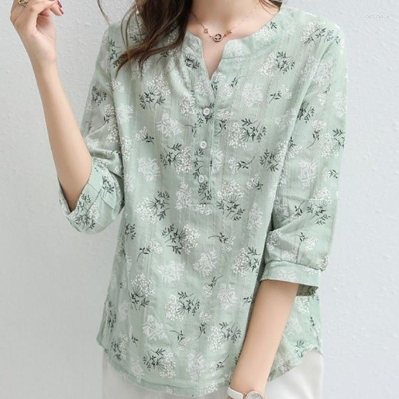 Women's Blouses 2023 Summer Plain Elegant Jacquard Cotton Linen Top Fresh And Age Reducing Versatile Fashion Fragmented Pullover Blouse, Green
Women's Blouses 2023 Summer Plain Elegant Jacquard Cotton Linen Top Fresh And Age Reducing Versatile Fashion Fragmented Pullover Blouse, Green