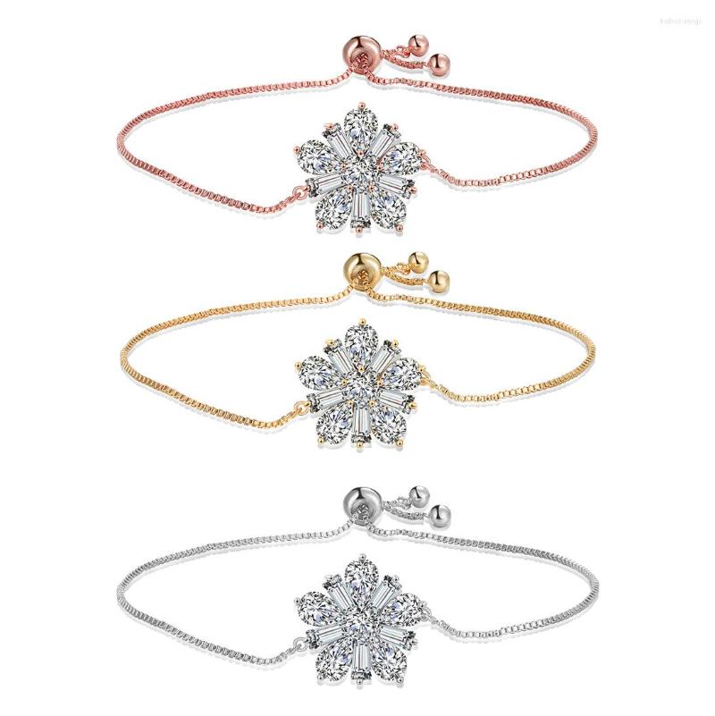 Charm Bracelets White Cubic Zirconia Crystal Korean Style Flower Bracelet Women Good Quality Trendy Brass CZ Floral Chain Jewelry Present
Charm Bracelets White Cubic Zirconia Crystal Korean Style Flower Bracelet Women Good Quality Trendy Brass CZ Floral Chain Jewelry Present