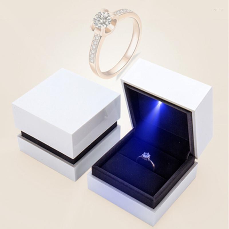 Jewelry Pouches Square Classic Ring Box LED Lighted Storage Container Case Gift For Christmas
Jewelry Pouches Square Classic Ring Box LED Lighted Storage Container Case Gift For Christmas