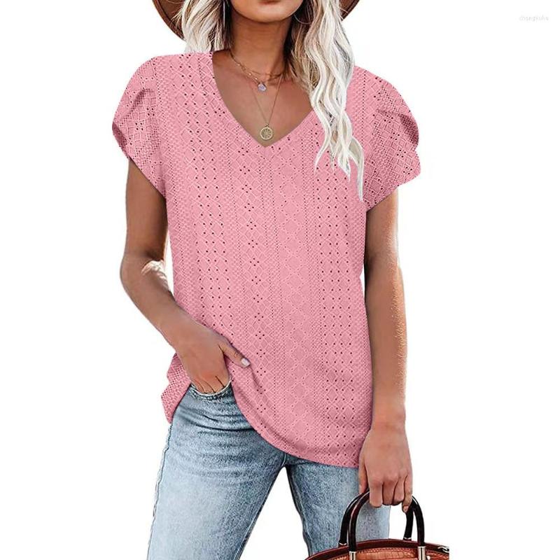 Women' T Shirts Tshirt Casual Women Tops 2023 Cotton Blended Loose Female Hollw Out Solid Short Sleeve V Neck, Black
Women' T Shirts Tshirt Casual Women Tops 2023 Cotton Blended Loose Female Hollw Out Solid Short Sleeve V Neck, Black
