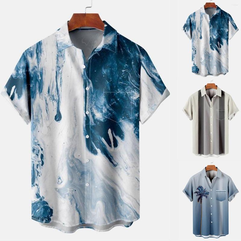 Men's Casual Shirts Mens Tie Dye Print Pockets Buckle Lapel Short Sleeve Summer Oversized Beach Male Camisa Masculina, Blue
Men's Casual Shirts Mens Tie Dye Print Pockets Buckle Lapel Short Sleeve Summer Oversized Beach Male Camisa Masculina, Blue
