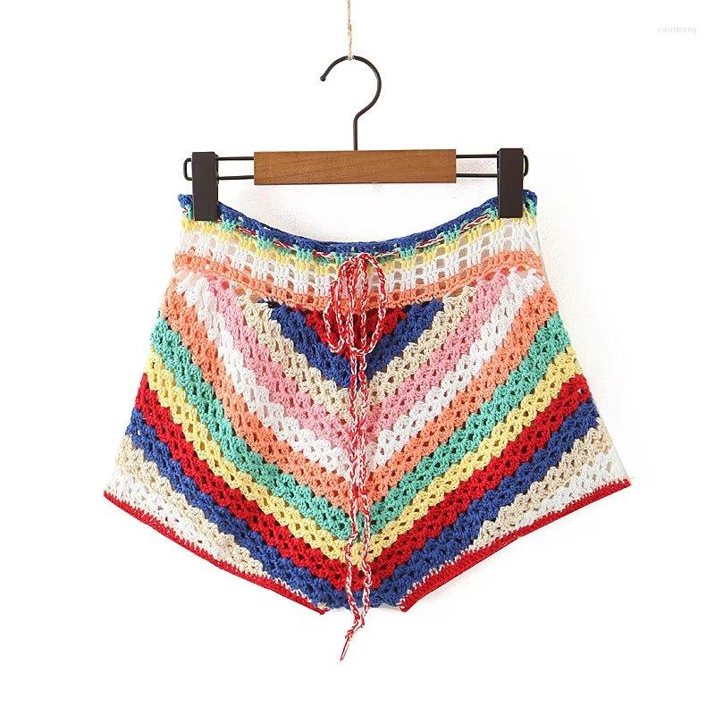 Women' Shorts PB&ZAWomen 2023 Fashion Frenulum With All-handmade Rainbow Vintage High Waist Female Short Pants Mujer, Multi
Women' Shorts PB&ZAWomen 2023 Fashion Frenulum With All-handmade Rainbow Vintage High Waist Female Short Pants Mujer, Multi
