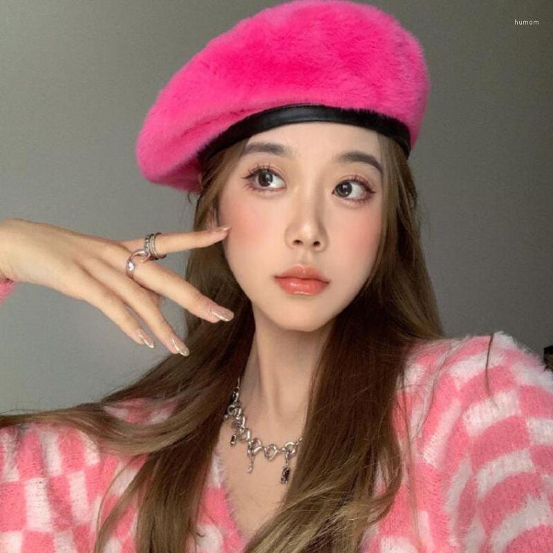 Berets Fashion Soft Plush Imitation Mink Beret Hat Female Autumn And Winter Ins Rose Pink Wild Painter Hats For Women Gorras, White
Berets Fashion Soft Plush Imitation Mink Beret Hat Female Autumn And Winter Ins Rose Pink Wild Painter Hats For Women Gorras, White