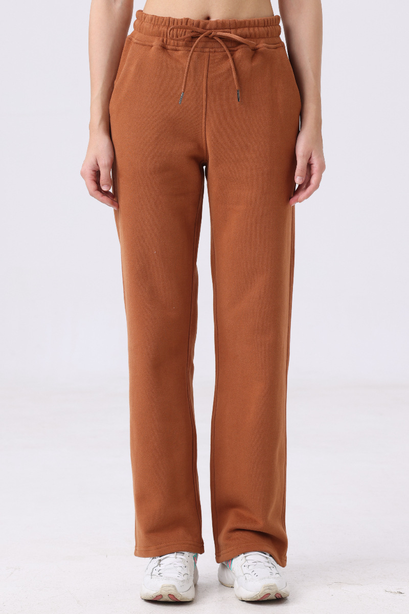ADAPTED STATE Women's Casual Straight Trousers Autumn and Winter Loose Outdoor Drawstring Straight Trousers