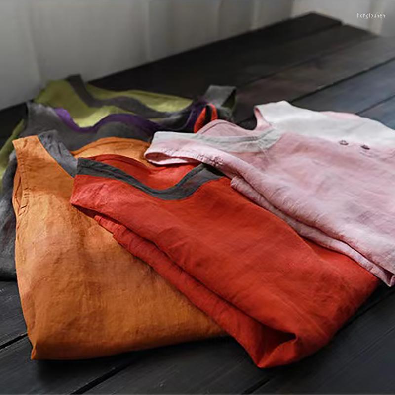 Ethnic Clothing Chinese Traditional Women's Cotton Linen Summer Vintage Top Loose Tang Suit Blouses For Women Oriental Dress
Ethnic Clothing Chinese Traditional Women's Cotton Linen Summer Vintage Top Loose Tang Suit Blouses For Women Oriental Dress