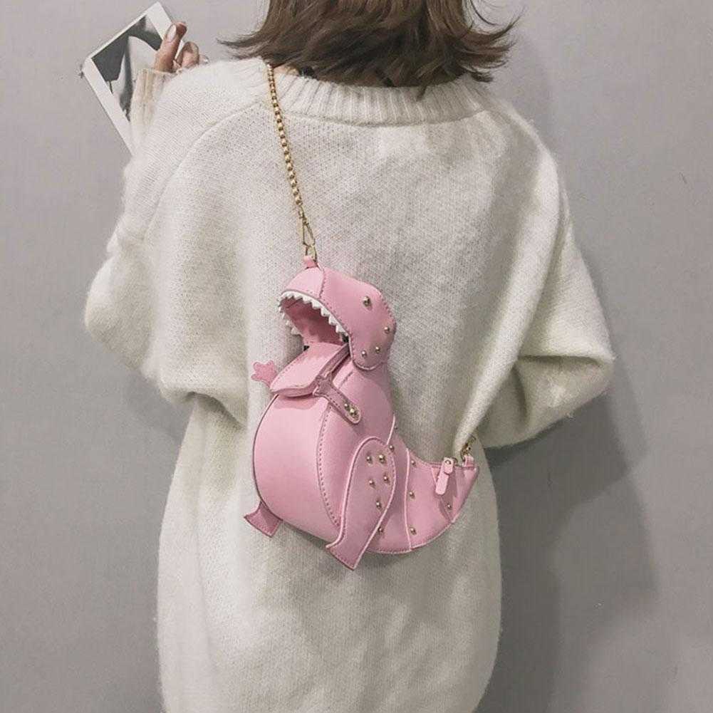 Evening Bags PU Leather TRex Studded Chain Crossbody Bag Women Chain Purse Shoulder Bag Gift Dinosaur Design Leather Mini Messenger Bag J230419, Black
Evening Bags PU Leather TRex Studded Chain Crossbody Bag Women Chain Purse Shoulder Bag Gift Dinosaur Design Leather Mini Messenger Bag J230419, Black