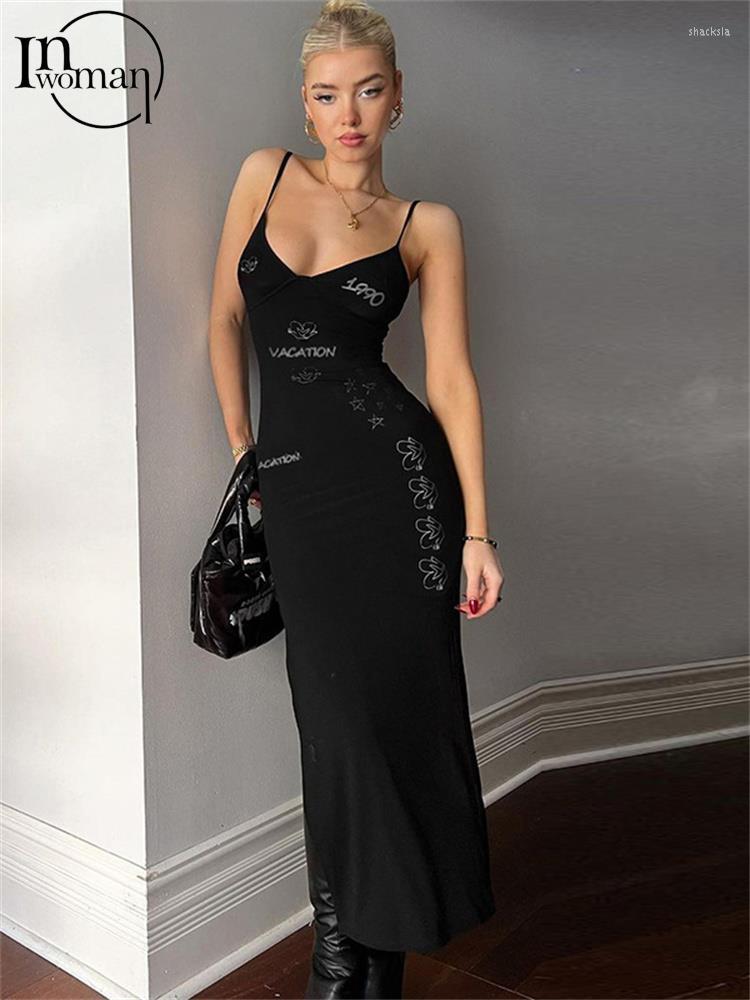 Casual Dresses Inwoman Autumn Sexy Letter Print Bodycon Maxi Club Outfit For Women 2023 Camis Backless Party Long Dress Female, Black
Casual Dresses Inwoman Autumn Sexy Letter Print Bodycon Maxi Club Outfit For Women 2023 Camis Backless Party Long Dress Female, Black