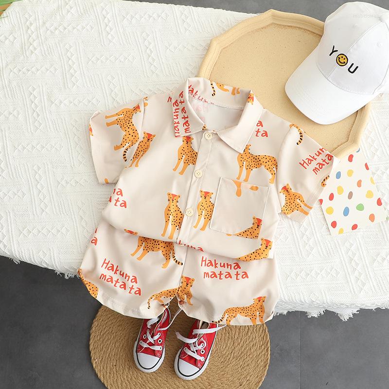 Clothing Sets 2023 Summer Baby Boy T-shirt Shorts Outfit Set Casual Short Sleeved Loungewear Suit Kids Clothes Children's, Beige leopard
Clothing Sets 2023 Summer Baby Boy T-shirt Shorts Outfit Set Casual Short Sleeved Loungewear Suit Kids Clothes Children's, Beige leopard