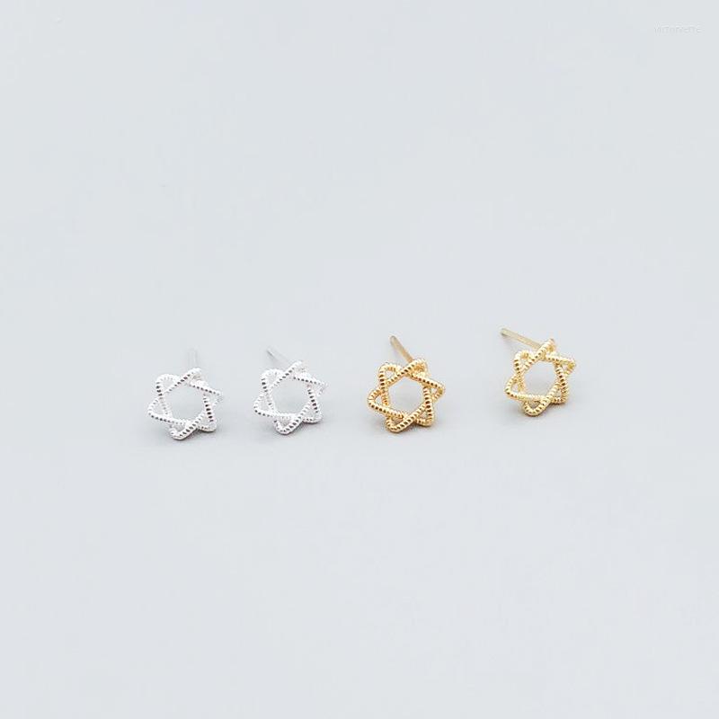 Stud Earrings 925 Sterling Silver Prevent Allergy Six-pointed Star For Women Wedding Jewelry Accessories
Stud Earrings 925 Sterling Silver Prevent Allergy Six-pointed Star For Women Wedding Jewelry Accessories
