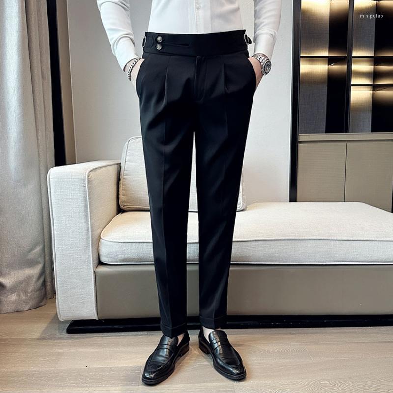 Men's Suits Spring And Summer British Naples Trousers Men's Korean-style Slim-fit Pants Casual, Black
Men's Suits Spring And Summer British Naples Trousers Men's Korean-style Slim-fit Pants Casual, Black