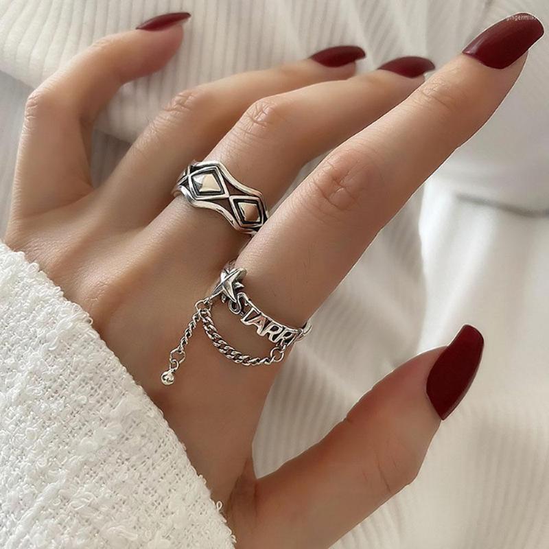 Cluster Rings 2023 Odd Trendy Geometric For Women Men Star Alloy Niche Creative High-grade Jewelry Adjust Tassel Fashion Hollow Gifts
Cluster Rings 2023 Odd Trendy Geometric For Women Men Star Alloy Niche Creative High-grade Jewelry Adjust Tassel Fashion Hollow Gifts