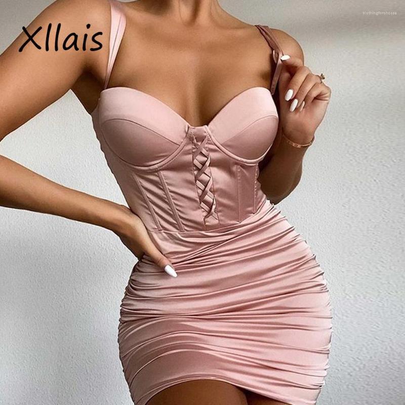 Casual Dresses XLLAIS Satin Khaki Strapless Bandage Club Women Sexy Birthday Ruched Bodycon Zippers Mini Vestidos Lady Summer Robe
Casual Dresses XLLAIS Satin Khaki Strapless Bandage Club Women Sexy Birthday Ruched Bodycon Zippers Mini Vestidos Lady Summer Robe