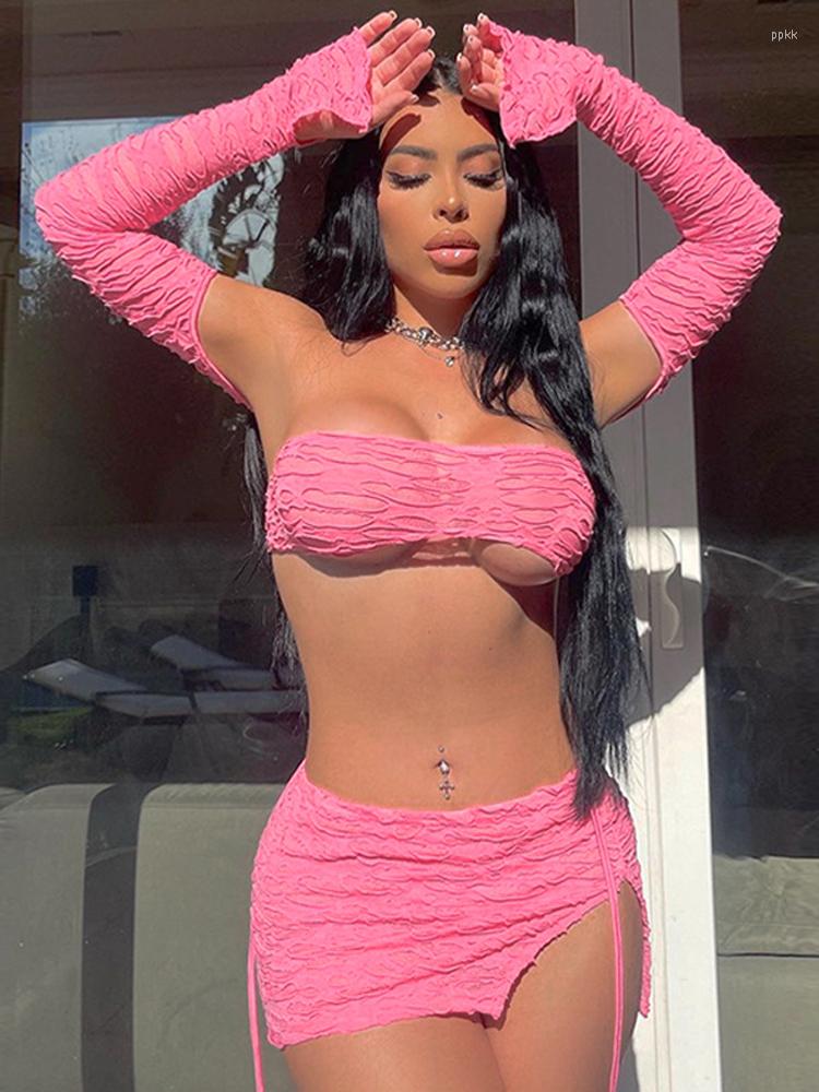 Skirts Ladies Club Wear Y2K Clothes 3 Pieces Long Sleeve Backless Crop Top Side Slit Mini Skirt For Women Birthday Party Ruched Outfits, Black
Skirts Ladies Club Wear Y2K Clothes 3 Pieces Long Sleeve Backless Crop Top Side Slit Mini Skirt For Women Birthday Party Ruched Outfits, Black