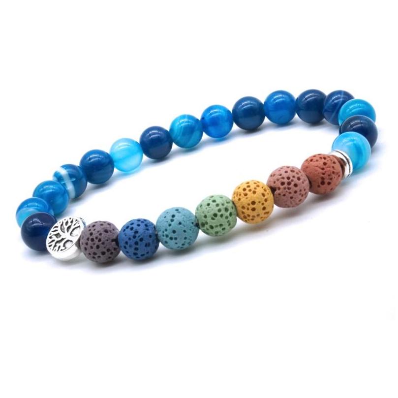 Charm Bracelets Tree Of Life 8Mm 7 Chakras Charms Bracelet Lava Stone Blue Purple Stripe India Beads Essential Oil Diffuser Yoga Jew Dhrvo
Charm Bracelets Tree Of Life 8Mm 7 Chakras Charms Bracelet Lava Stone Blue Purple Stripe India Beads Essential Oil Diffuser Yoga Jew Dhrvo