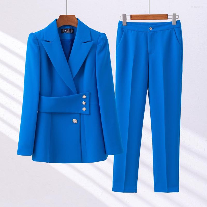 Women' Two Piece Pants 2023Spring Suit Elegant Single Breasted Slim Print Casual Blazer Jackets And Shorts Set Korean Femme 2 Sets Women, Blue blazer pants
Women' Two Piece Pants 2023Spring Suit Elegant Single Breasted Slim Print Casual Blazer Jackets And Shorts Set Korean Femme 2 Sets Women, Blue blazer pants