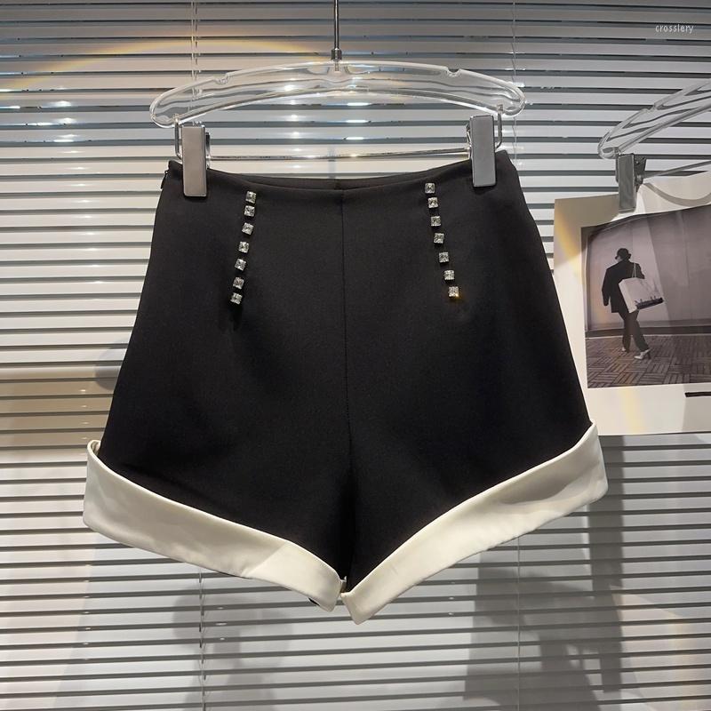Women' Shorts BORVEMAYS Contrasting Colors Double Diamonds Breasted Black Slim Temperament Fashion Women Summer WZ2023
Women' Shorts BORVEMAYS Contrasting Colors Double Diamonds Breasted Black Slim Temperament Fashion Women Summer WZ2023