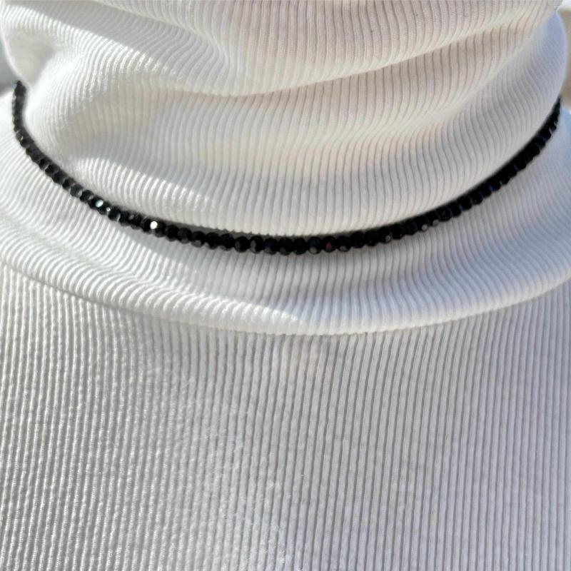Choker Sparkling Black Crystal Beads Beaded Necklace For Women Clavicle Chain Short Necklaces Female 2023 Fashion Jewelry
Choker Sparkling Black Crystal Beads Beaded Necklace For Women Clavicle Chain Short Necklaces Female 2023 Fashion Jewelry