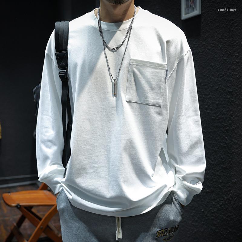 Men's T Shirts White Long-sleeved T-shirt Men's Cotton Loose Round Neck Sweatshirts Large Fat Solid Bottom Shirt Limit Quantity Pullover
Men's T Shirts White Long-sleeved T-shirt Men's Cotton Loose Round Neck Sweatshirts Large Fat Solid Bottom Shirt Limit Quantity Pullover