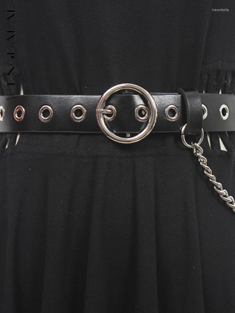 Belts SHENGPALAE Women Pu Leather Metal Annular Hole Belt Waist Chain Devise Solid Color Adjustable Fashion Female 2023 1495, Black
Belts SHENGPALAE Women Pu Leather Metal Annular Hole Belt Waist Chain Devise Solid Color Adjustable Fashion Female 2023 1495, Black
