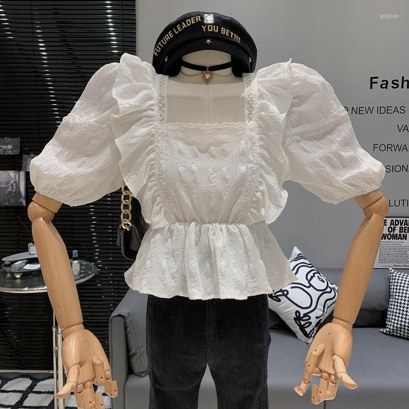Women's Blouses In Women's Clothing 2023 Spring Vintage Ruffled Square Neck Temperament Top Design Off Shoulder Lace Up Shirt, Black
Women's Blouses In Women's Clothing 2023 Spring Vintage Ruffled Square Neck Temperament Top Design Off Shoulder Lace Up Shirt, Black