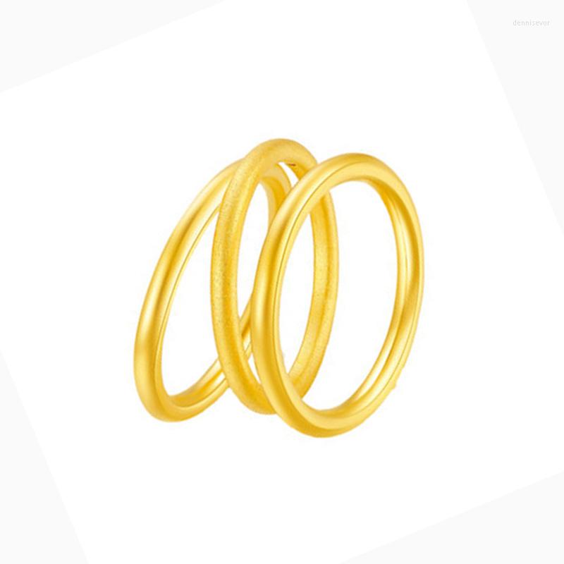 Cluster Rings MADALENA SARARA 5G 24K Gold Ring Simple Unisex Round Shape For Lovers Or Couple Full Size About 1.0g
Cluster Rings MADALENA SARARA 5G 24K Gold Ring Simple Unisex Round Shape For Lovers Or Couple Full Size About 1.0g
