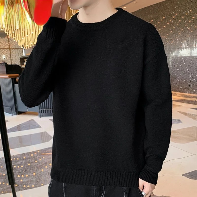 Men's Sweaters Soft Warm 2023 Autumn Winter Sweater O Neck Solid Casual Men Fashion Knit Pullovers Streetwear Mens Christmas 231118