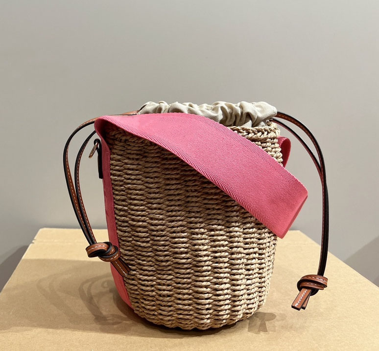 CH Spring and Summer New Shoulder Bags Handmade Lafite Grass Handbag Women's Rural Style Shell Inlaid Bucket Bag Beach Vacation Handbag, #2
CH Spring and Summer New Shoulder Bags Handmade Lafite Grass Handbag Women's Rural Style Shell Inlaid Bucket Bag Beach Vacation Handbag, #2