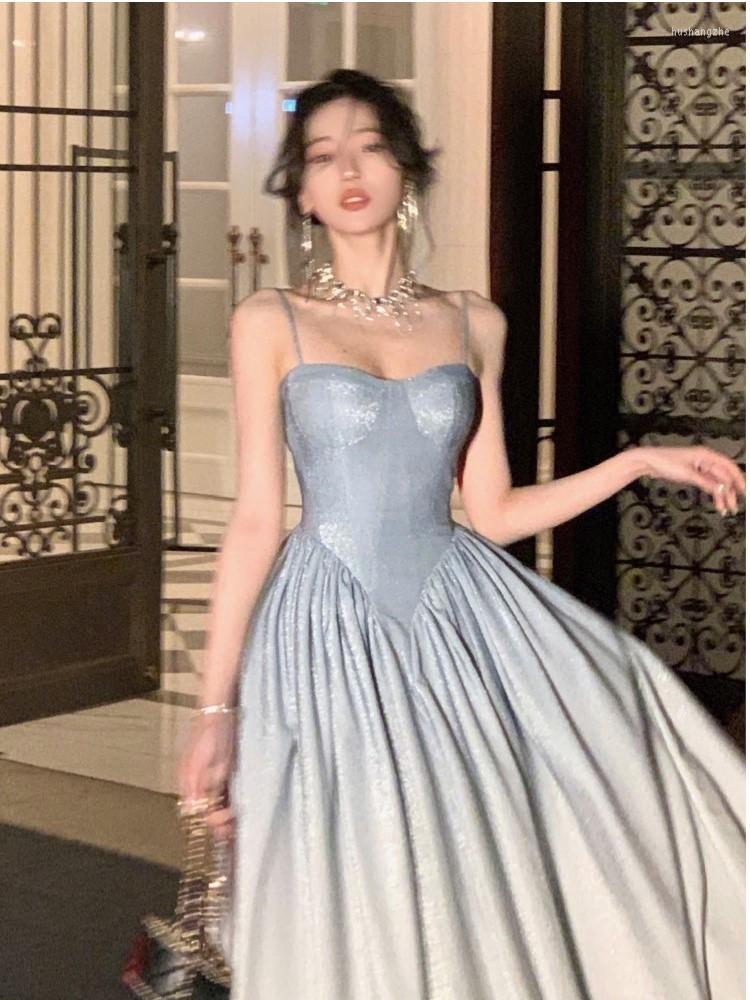 Casual Dresses Luxury Elegant Sleeveless Evening Party Women Dress Sexy A-line Spaghetti Strap Long Modern Blue Vestido Fiesta Maxi
Casual Dresses Luxury Elegant Sleeveless Evening Party Women Dress Sexy A-line Spaghetti Strap Long Modern Blue Vestido Fiesta Maxi