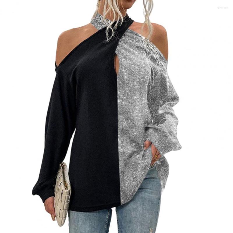 Women's Blouses Off Shoulder Front Hollow Long Sleeve Women Blouse Retro Print Halter Pullover Top Streetwear, Green black
Women's Blouses Off Shoulder Front Hollow Long Sleeve Women Blouse Retro Print Halter Pullover Top Streetwear, Green black
