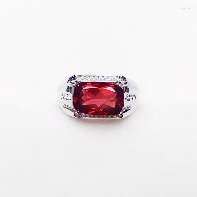 Cluster Rings Men Ring Natural Real Red Garnet 925 Sterling Silver 8 12mm 3.5ct Gemstone Fine Jewelry For Or Women X211021
Cluster Rings Men Ring Natural Real Red Garnet 925 Sterling Silver 8 12mm 3.5ct Gemstone Fine Jewelry For Or Women X211021