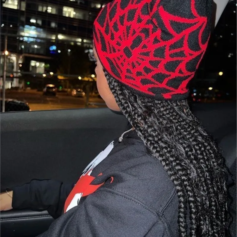 Simple Spider Pattern Wool Acrylic Knitted Hat Women Beanie Winter Warm beanies Men Grunge Hip Hop Casual Skullies Outdoor, White2
Simple Spider Pattern Wool Acrylic Knitted Hat Women Beanie Winter Warm beanies Men Grunge Hip Hop Casual Skullies Outdoor, White2