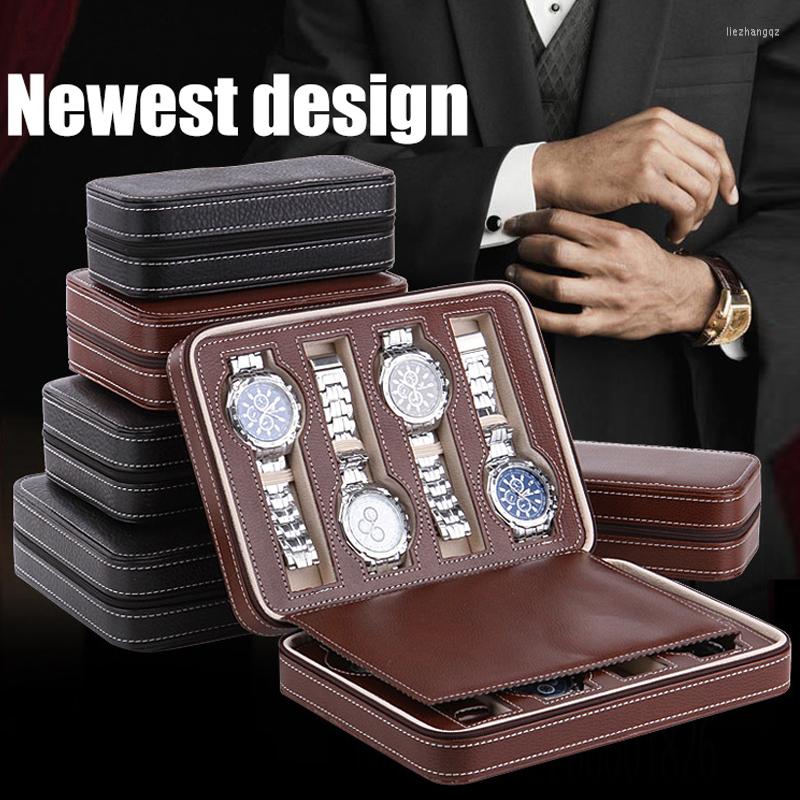 Watch Boxes Sight Focus 2 4 8 Grids Travel Organizer Box Zipper PU Leather Case Protable Storage Wristwatch Holder Black Coffee
Watch Boxes Sight Focus 2 4 8 Grids Travel Organizer Box Zipper PU Leather Case Protable Storage Wristwatch Holder Black Coffee