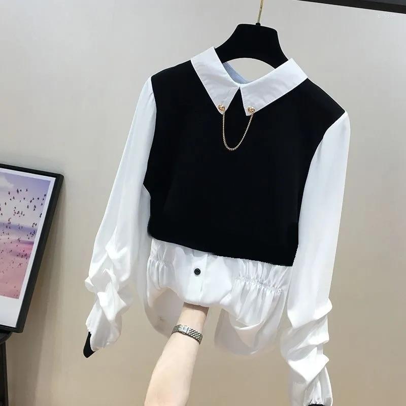 Women's Blouses 4XL Women Shirts 2023 Spring Autumn Long Sleeve Fashion Streetwear Korean Single Breasted Female Loose Top, White
Women's Blouses 4XL Women Shirts 2023 Spring Autumn Long Sleeve Fashion Streetwear Korean Single Breasted Female Loose Top, White