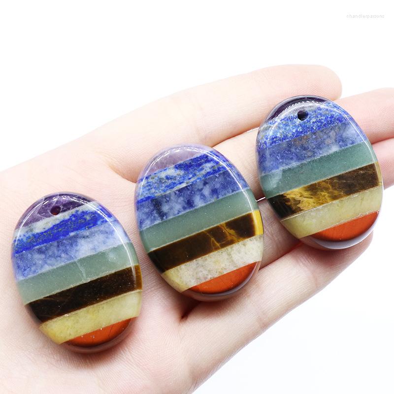 Pendant Necklaces Healing Chakra Natural Stone Pendants Rainbow Color Tumbled Crystal Charms Yoga Reiki Meditation Pendulum Amulet
Pendant Necklaces Healing Chakra Natural Stone Pendants Rainbow Color Tumbled Crystal Charms Yoga Reiki Meditation Pendulum Amulet