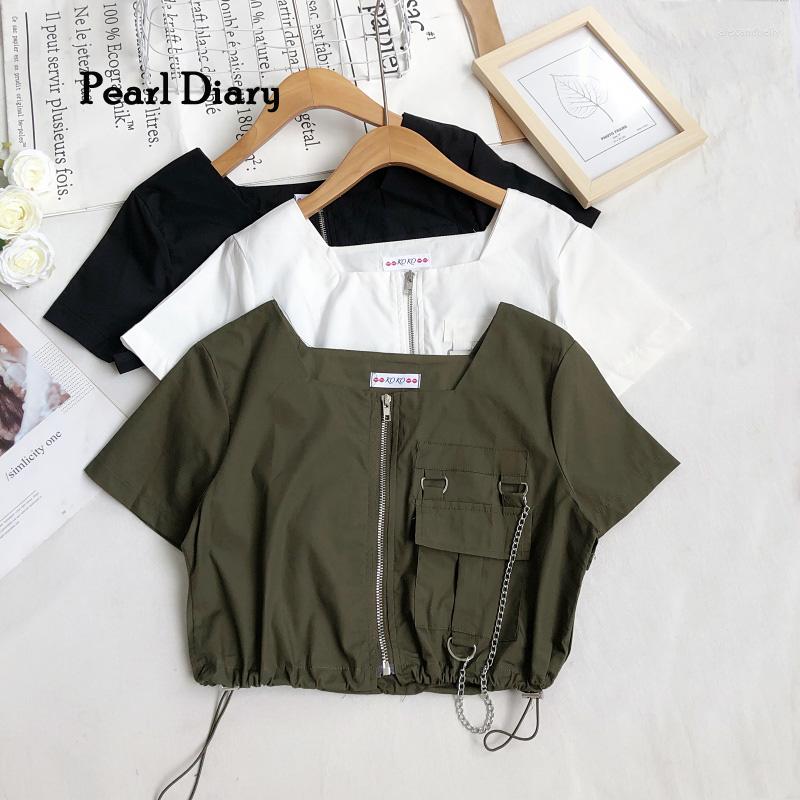 Women's T Shirts Pearl Diary Women's Summer Elaborately Designed Square Collar Short Sleeve High Waist Work Shirt Top, Black
Women's T Shirts Pearl Diary Women's Summer Elaborately Designed Square Collar Short Sleeve High Waist Work Shirt Top, Black