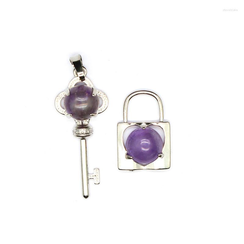 Pendant Necklaces 6Pairs Lock And Key Crystal Pendants Natural Stone Necklace Energy Couple's Pendulum For Jewelry Women Lover's
Pendant Necklaces 6Pairs Lock And Key Crystal Pendants Natural Stone Necklace Energy Couple's Pendulum For Jewelry Women Lover's