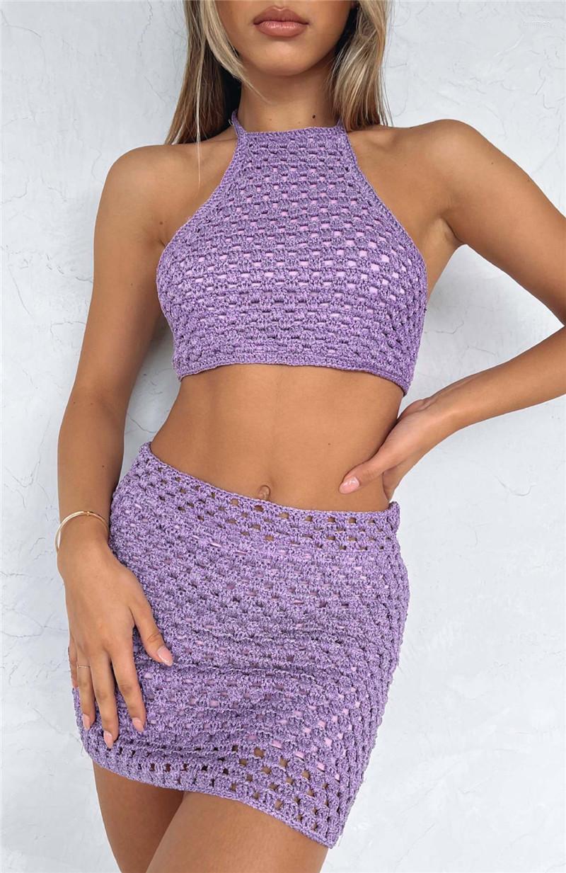 Women' Swimwear Boho Crochet Swimsuit Summer Tie-up Crop Top And Bottom Skirts Beach Knitting Dress Women See-through Bikini Cover-ups, Army green 
Women' Swimwear Boho Crochet Swimsuit Summer Tie-up Crop Top And Bottom Skirts Beach Knitting Dress Women See-through Bikini Cover-ups, Army green