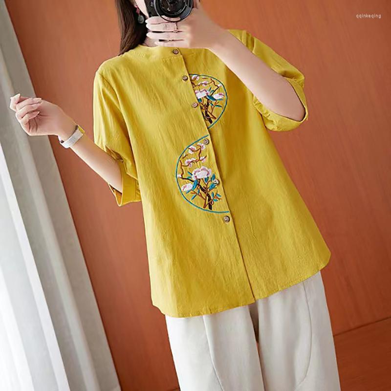 Ethnic Clothing Chinese Style Women's China Fashion Blouses Traditional Dress For Woman Embroidery Vintage Top Summer Hanfu Qipao Shirt
Ethnic Clothing Chinese Style Women's China Fashion Blouses Traditional Dress For Woman Embroidery Vintage Top Summer Hanfu Qipao Shirt