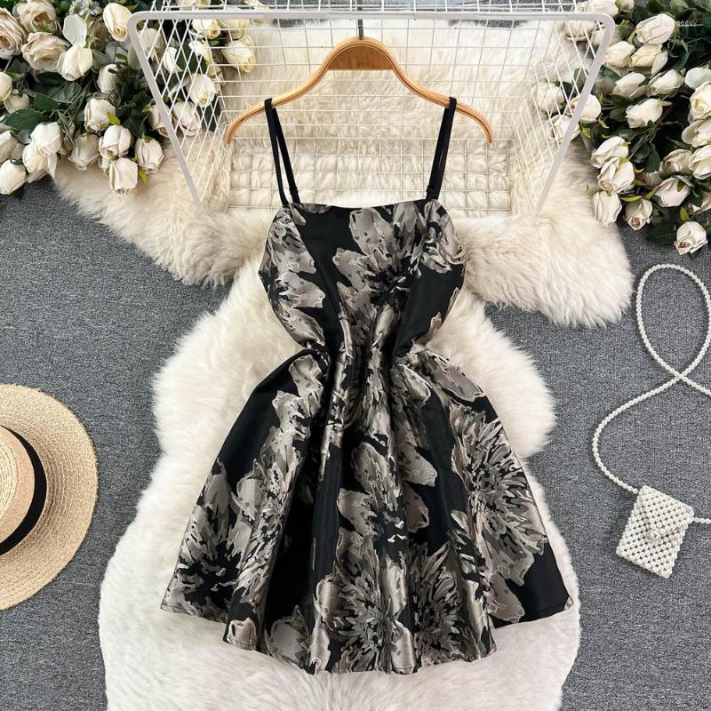 Casual Dresses Retro Print Spaghetti Strap For Women Elegant Chic Backless A-Line Party Dress 2023 Fashion Sleeveless Vestidos, Black
Casual Dresses Retro Print Spaghetti Strap For Women Elegant Chic Backless A-Line Party Dress 2023 Fashion Sleeveless Vestidos, Black