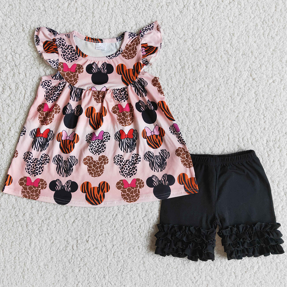 New Fashion Baby Girls Clothing Sets Cartoon Cute Summer Kids Children Clothes Boutique Girls Shorts Sleeve T-shirt Shorts Outfits Wholesale Bulk, As picture
New Fashion Baby Girls Clothing Sets Cartoon Cute Summer Kids Children Clothes Boutique Girls Shorts Sleeve T-shirt Shorts Outfits Wholesale Bulk, As picture